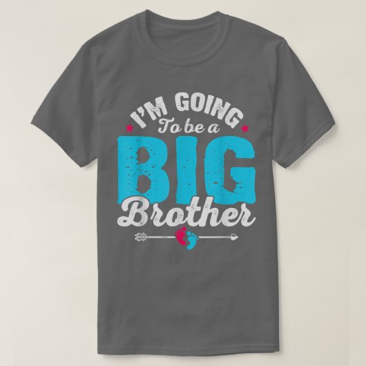 Cute Baby Pregnancy Promoted Big Bro Soon To Be Br Tシャツ (デザイン正面)