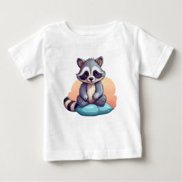 Cute Baby Raccoon – Adorable Cartoon T-shirts ベビーTシャツ