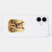 Cute Baby Rhino iPhone 16 Case Kawaii 16ケース (裏面横)