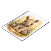 Cute Baby Rhino Spiral Notebook Kawaii ノートブック (左側)