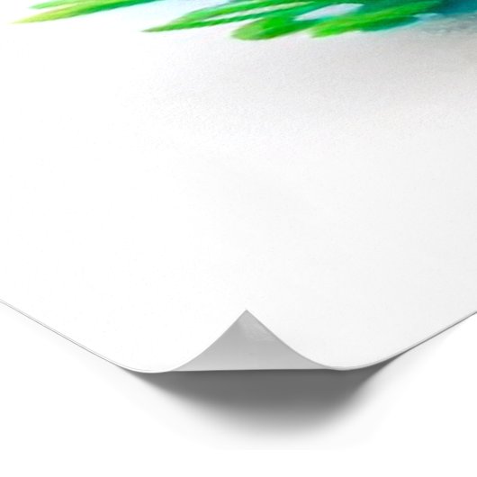 Cute Baby Sea Turtle Illustration – Adorable Ocean ポスター (角)