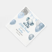 Cute Baby Shower blue Elephant Boy Balloons  スタンダードランチョンナプキン (角)