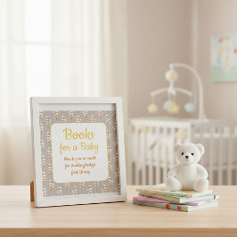 Cute Baby Shower Books for Baby ポスター