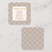 Cute Baby Shower Books for Baby Enclosure Card エンクロージャーカード (正面/裏面)