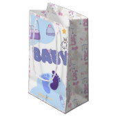 Cute Baby Shower Gift Bag スモールペーパーバッグ (正面アングル)