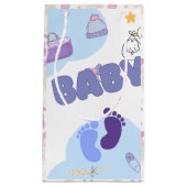 Cute Baby Shower Gift Bag スモールペーパーバッグ (正面)