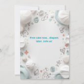 Cute Baby Shower Invitation Card Template Editable 招待状 (正面)