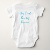 Cute Baby Snowman Hockey Bodysuit ベビーボディスーツ (裏面)