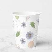 Cute Baby Spring Summer Rabbit On A Bike Pattern 紙コップ (右)