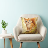 Cute Baby Squirrel Kawaii Woodland Animal Nursery クッション (椅子)