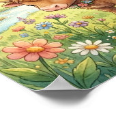 Cute Baby Taurus Zodiac Wall Art Poster ポスター (角)