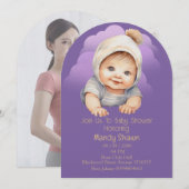 Cute baby themed for Baby Shower Invitation 招待状 (正面/裏面)