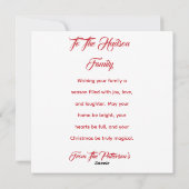 Cute Baby Tiger cub Christmas Illustration シーズンカード (裏面)