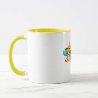 Cute Baby Tiger Happy Birthday Coffee Mug マグカップ