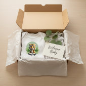 Cute Baby Tiger Jungle Nursery Personalized Name ベビーボディスーツ