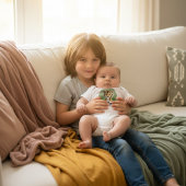 Cute Baby Tiger Jungle Nursery Personalized Name ベビーボディスーツ