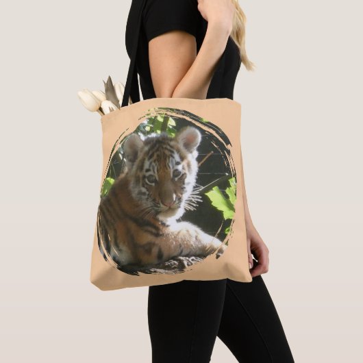 Cute Baby Tiger Tote Bag トートバッグ (クローズアップ)