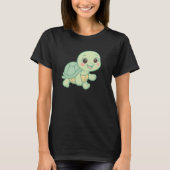 Cute Baby Turtle Walking Tシャツ (正面)