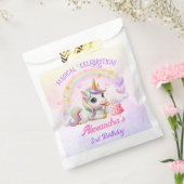 Cute Baby Unicorn Rainbow Magical Birthday フェイバーバッグ (封をした状態)