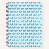 Cute Baby Whale Spiral Notebook ノートブック (正面)