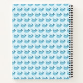 Cute Baby Whale Spiral Notebook ノートブック (裏面)