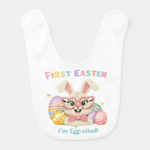 Cute Baby's First Easter Egg-cited Bunny