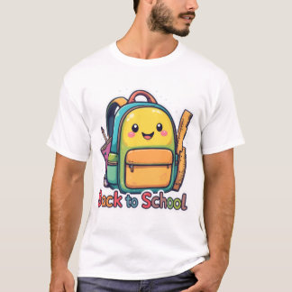 Cute Back to School Cartoon T-Shirt Tシャツ