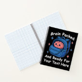 Cute Back-to-School Customizable “Brain Ready" ノートブック (内部)