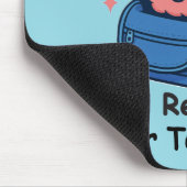 Cute Back-to-School Customizable “Brain Ready" マウスパッド (コーナー)