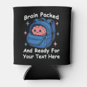 Cute Back-to-School Customizable “Brain Ready" 缶クーラー (正面)