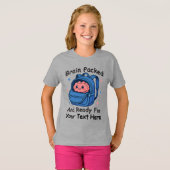 Cute Back-to-School Customizable “Brain Ready" Tシャツ (正面フル)