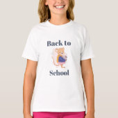 cute back to school mouse design  tシャツ (正面)