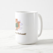 cute back to school  squirel design コーヒーマグカップ (正面右)