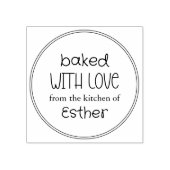 Cute Baked With Love ラバースタンプ (インプリント)