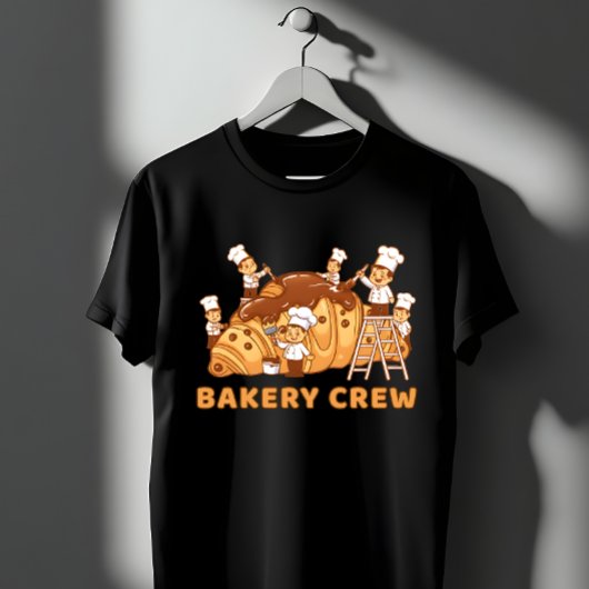 Cute Bakery Crew Cartoon Chefs Baking Team Gift Tシャツ