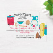 Cute baking butter sugar eggs bakery business card (デスク)