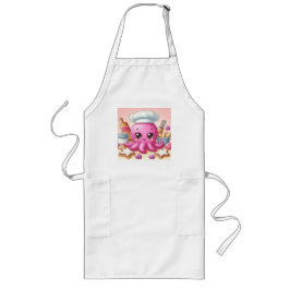 Cute baking octopus apron ロングエプロン