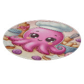 Cute baking octopus cutting board カッティングボード (角)