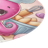 Cute baking octopus cutting board カッティングボード (角)
