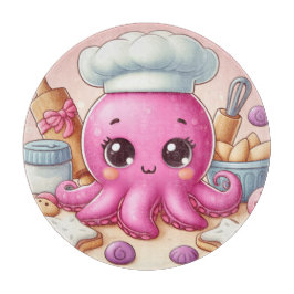 Cute baking octopus cutting board カッティングボード