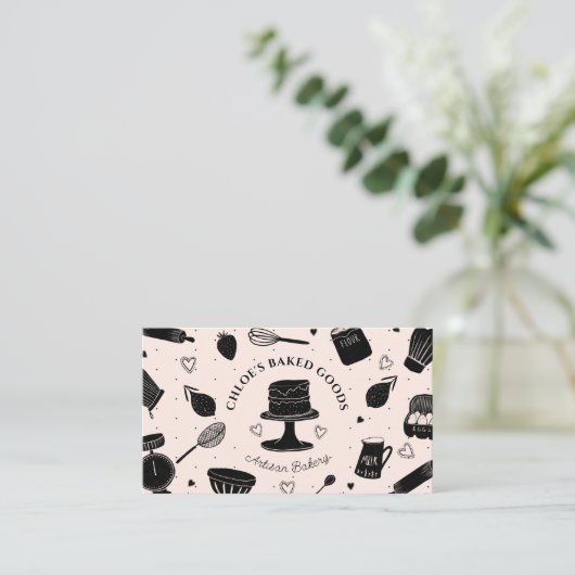 Cute Baking Utensils Bakery 名刺 (スタンド正面)