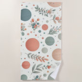 Cute Ball with Leafs  ビーチタオル (正面)