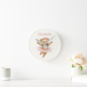 Cute ballerina bear ラウンド壁時計 (ホーム)