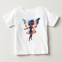 Cute Ballerina Dancing Robot Pixie ベビーTシャツ