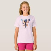 Cute Ballerina Dancing Robot Pixie Tシャツ (正面フル)