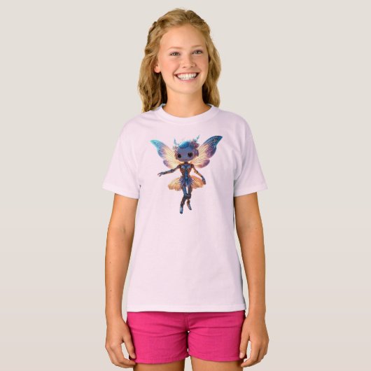 Cute Ballerina Dancing Robot Pixie Tシャツ (正面フル)