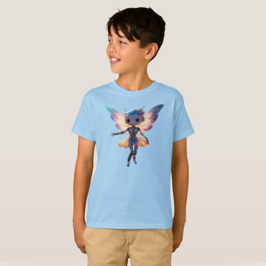 Cute Ballerina Dancing Robot Pixie Tシャツ (正面フル)