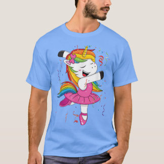 Cute Ballet Dancer Unicorn Dancing Fan Ballerina G Tシャツ