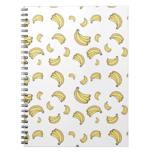 Cute Banana Pattern | Hand Drawn Banana Aesthetic  ノートブック (正面)