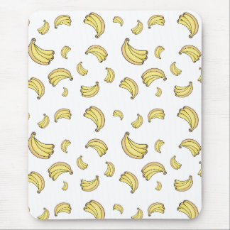 Cute Banana Pattern | Hand Drawn Banana Aesthetic  マウスパッド